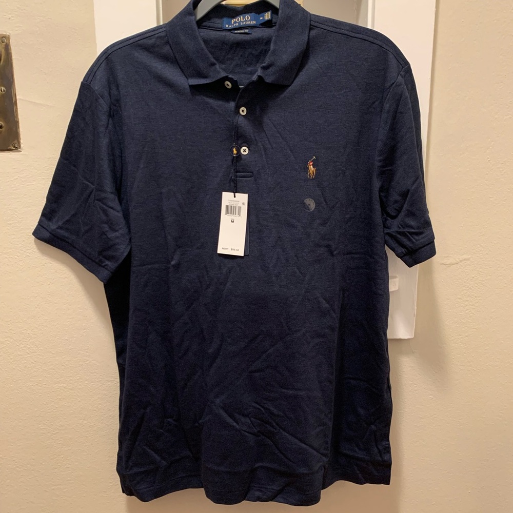 Polo by Ralph Lauren Men's Dark Blue Polo Shirt